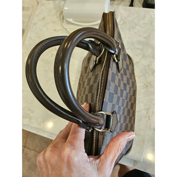 Louis Vuitton Alma Handbag‎ Brown Damier Ebene Satchel Designer Purse - Picture 5 of 13